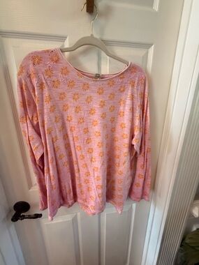 Magnolia Pearl Pink Floral Long-Sleeve Tee
